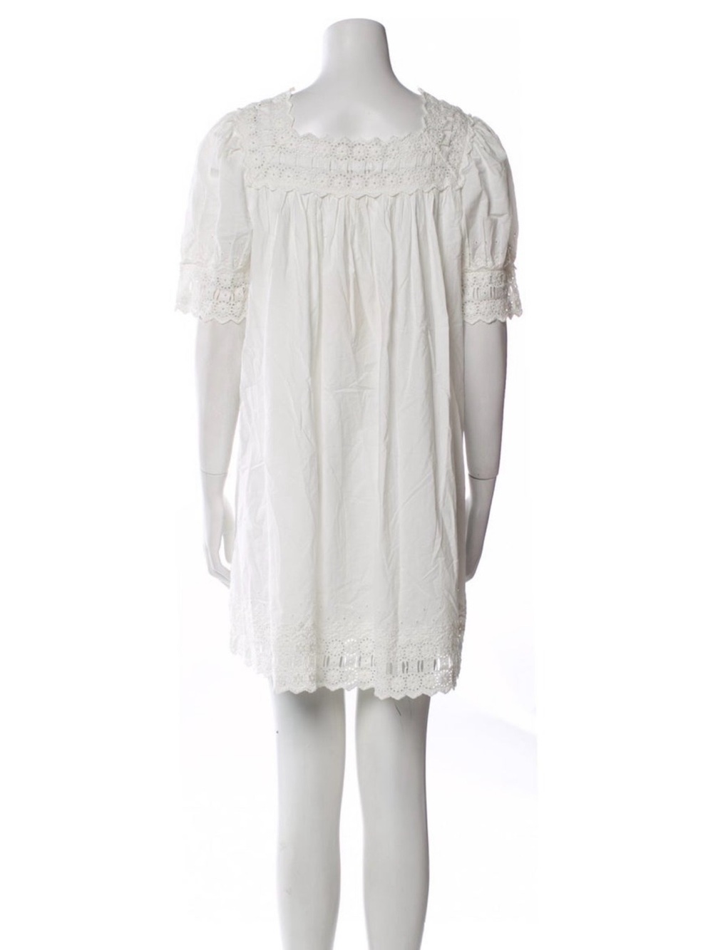Doen White Eyelet Mini Dress - Picture 3 of 3